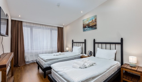 Habitación básica con 2 camas individuales
