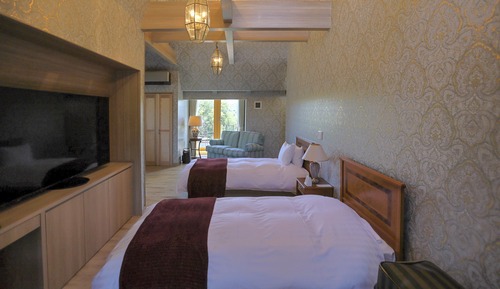 Habitación básica con 2 camas individuales, no fumadores, vistas a la montaña