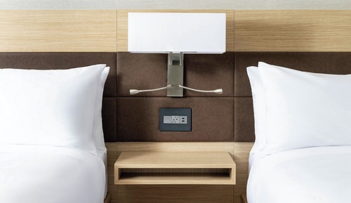 Habitación Deluxe, 2 camas de matrimonio, vistas a la ciudad (Hearing Accessible)