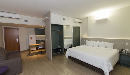 Habitación Deluxe, 1 cama de matrimonio grande con sofá cama