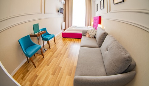 Habitación estándar doble, cocina básica