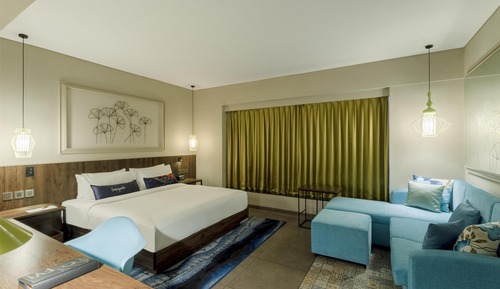 Habitación, 1 cama de matrimonio grande con sofá cama