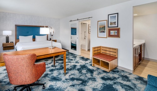 Suite estudio, 1 cama de matrimonio grande con sofá cama, no fumadores, frigorífico y microondas