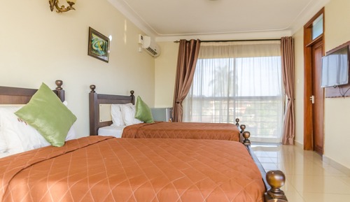 Habitación de lujo con 2 camas individuales, vistas a la ciudad