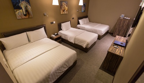 Habitación familiar, varias camas