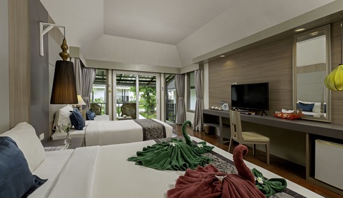 Habitación de lujo con 1 cama doble o 2 individuales