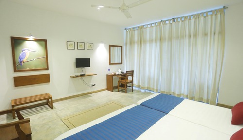 Habitación triple Premium, varias camas, vistas al jardín, en la zona del jardín