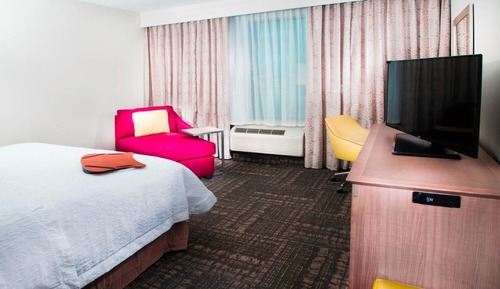 Estudio, 1 cama de matrimonio grande, accesible para personas con discapacidad (Roll In Shower)