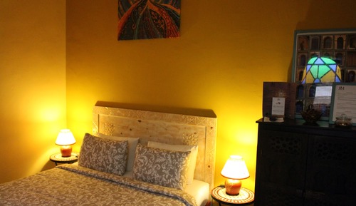 Habitación triple tradicional, patio