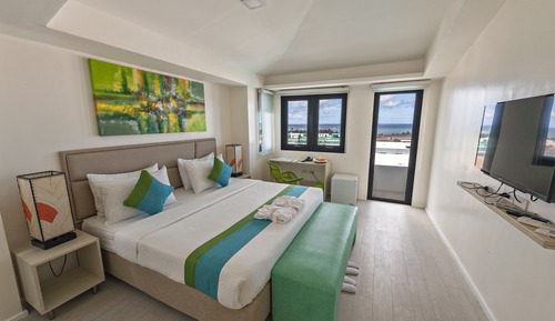 Ático, 1 cama de matrimonio grande