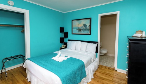 Habitación doble superior, 1 cama de matrimonio, frigorífico, vistas al mar