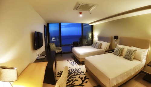 Habitación Premium con 2 camas individuales, vistas al mar