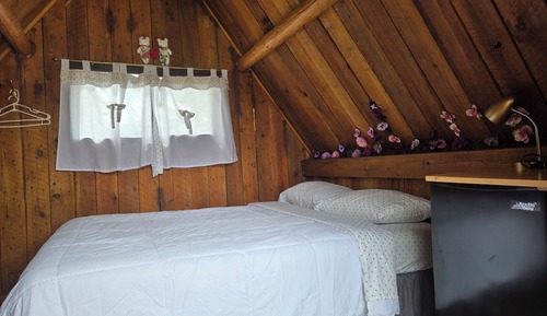 Cabaña básica, 1 cama de matrimonio