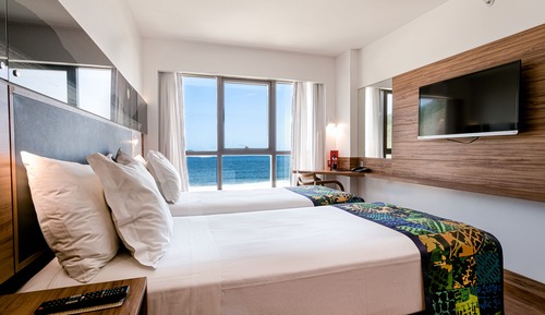 Habitación triple Deluxe, vistas al mar