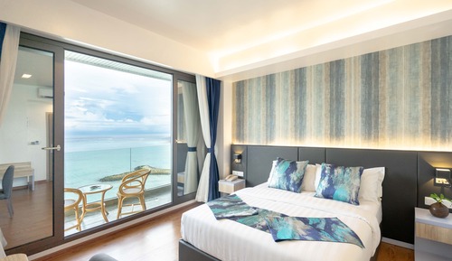 Habitación Premium doble, balcón, vistas al mar