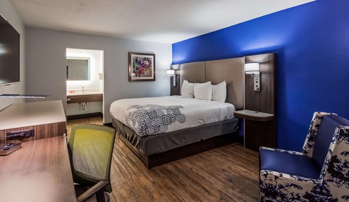 Habitación estándar, 1 cama de matrimonio grande, no fumadores, frigorífico y microondas