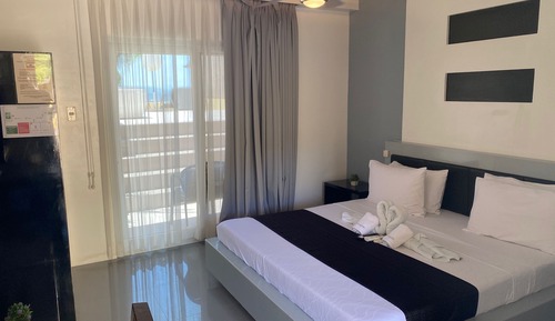 Habitación de lujo, 1 cama de matrimonio grande, bañera de hidromasaje, vistas al mar