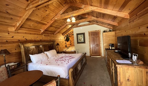 Cabaña, 1 cama de matrimonio grande