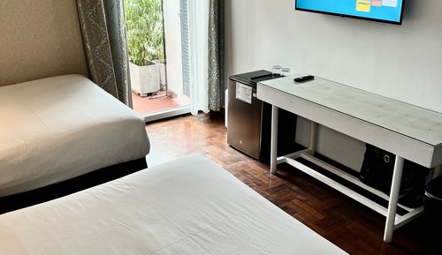 Habitación cuádruple, 2 camas dobles, baño privado