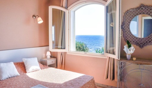 Habitación familiar, vistas al mar