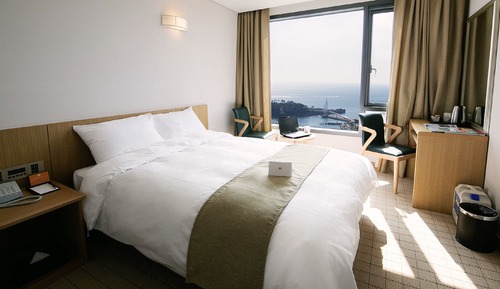 Habitación Deluxe con 2 camas individuales, vistas al mar (Family)