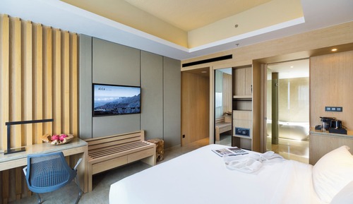 Habitación Deluxe, 1 cama de matrimonio grande, vistas a la montaña