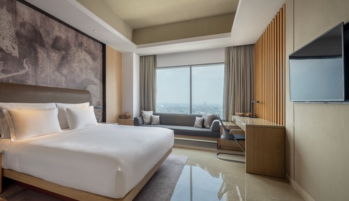 Habitación estándar, 1 cama de matrimonio grande, vistas a la montaña