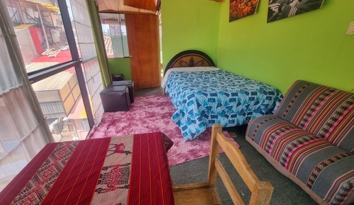 Habitación panorámica doble, 1 cama de matrimonio, baño privado, en una planta alta