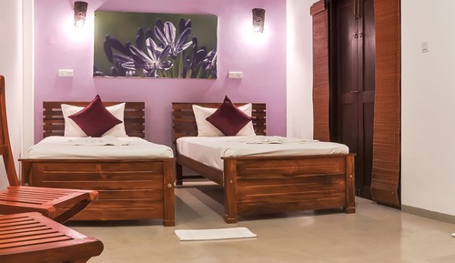 Habitación Deluxe con 2 camas individuales, vistas al jardín