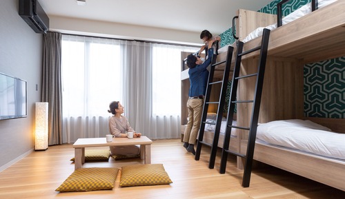 Habitación cuádruple (K Park Bunk Bed Room w/ Shower Booth)