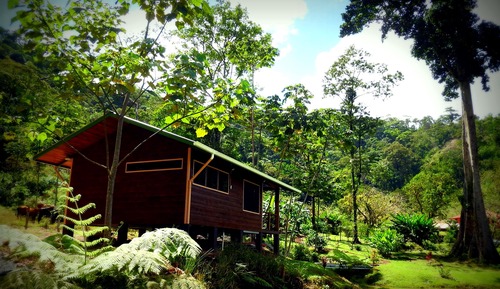 Chalet romántico, 2 habitaciones, terraza, vistas al lago