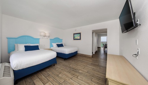 Suite Deluxe, 2 camas dobles, cocina, frente a la playa