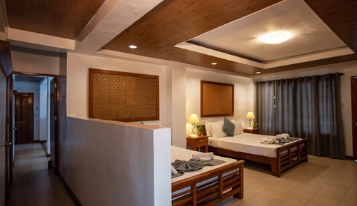 Habitación Deluxe, 2 camas de matrimonio, vistas al mar, mirando al mar