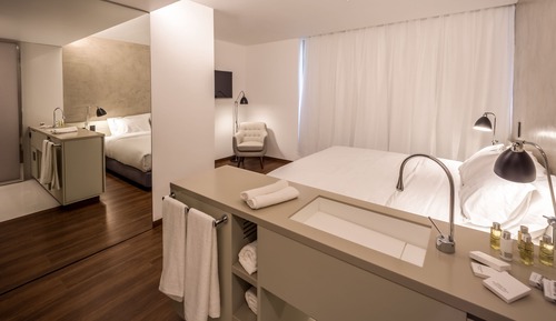Habitación de diseño con 1 cama doble o 2 individuales
