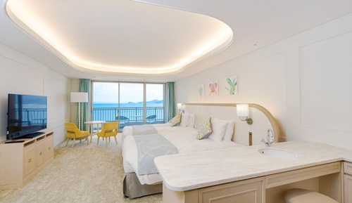 Habitación Deluxe con 2 camas individuales, 2 habitaciones, no fumadores, vistas al mar