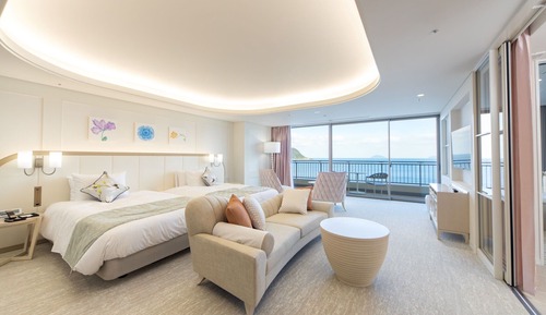 Habitación de lujo con 2 camas individuales, 2 habitaciones, no fumadores, vistas al mar