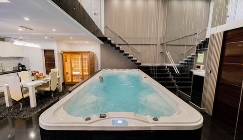 Suite ejecutiva, 1 cama de matrimonio grande, piscina privada