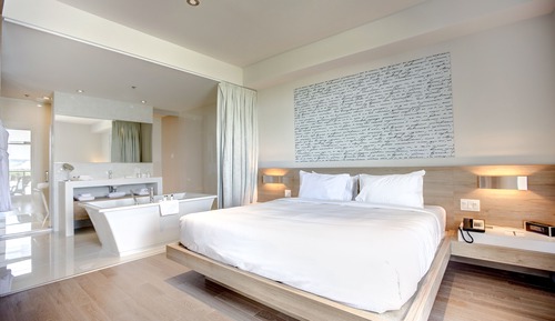 Suite ejecutiva, 1 cama de matrimonio grande con sofá cama, vistas al lago