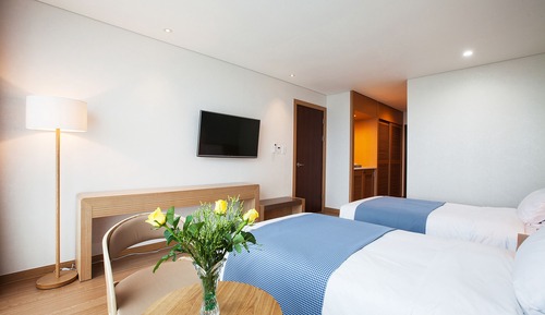 Habitación familiar con 2 camas individuales, vistas a la montaña (Deluxe)