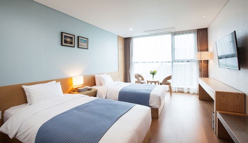 Habitación Deluxe con 2 camas individuales, vistas al mar
