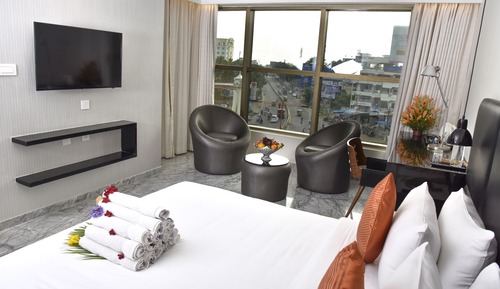 Suite de lujo, 1 habitación, no fumadores, vistas a la ciudad