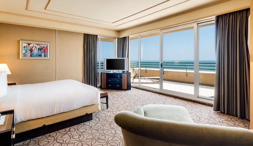 Suite Premium, 1 cama de matrimonio grande con sofá cama, balcón, frente al mar