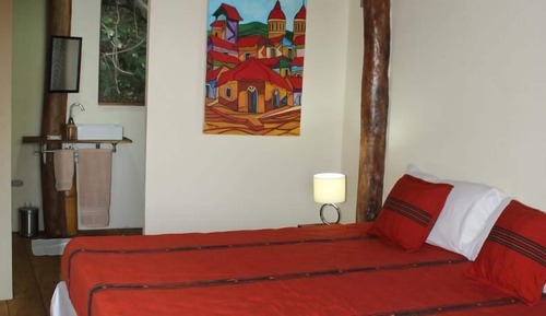 Cabaña Deluxe, 1 cama de matrimonio grande, balcón, vistas a la bahía