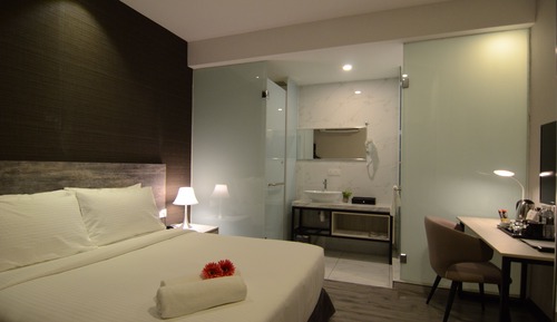 Habitación estándar, 1 cama de matrimonio grande, sin ventanas