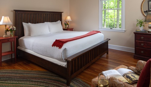 Habitación Deluxe doble, bañera de hidromasaje, vistas al jardín (Hunt Country Room)