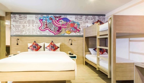 Habitación familiar, varias camas