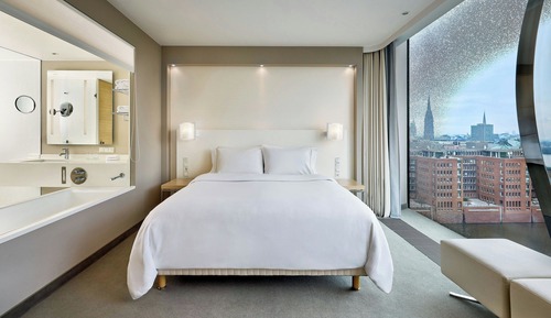 Habitación Deluxe, 1 cama de matrimonio grande, vistas a la ciudad