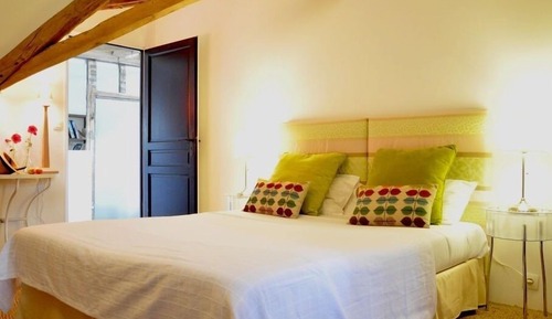 Habitación doble superior, baño privado, vistas al río (Chambre Tilleul)