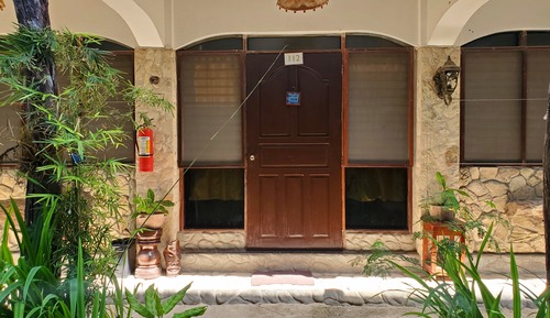 Habitación familiar, varias camas, vistas al jardín, junto a la playa
