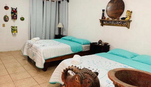 Habitación Confort con 2 camas individuales, terraza, vistas al jardín